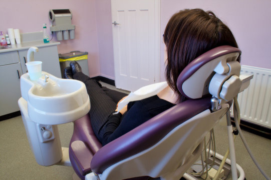 patient in dentist's chair