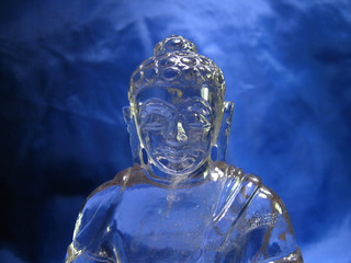 crystal bust of buddha