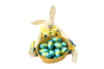 chocolate easter eggs bunny