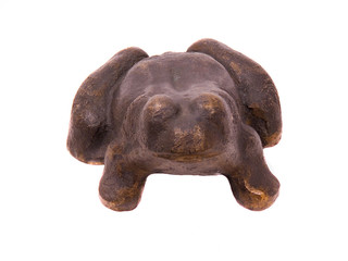 victorian era bronze frog doorstop