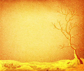 grunge winter landscape