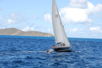 segelboot in der karibik
