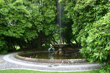 jardin et parc d'un chateau en angleterre