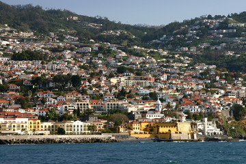 funchal, view from the ocean