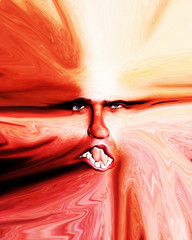 distorted face