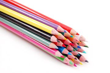 stack of color pencils