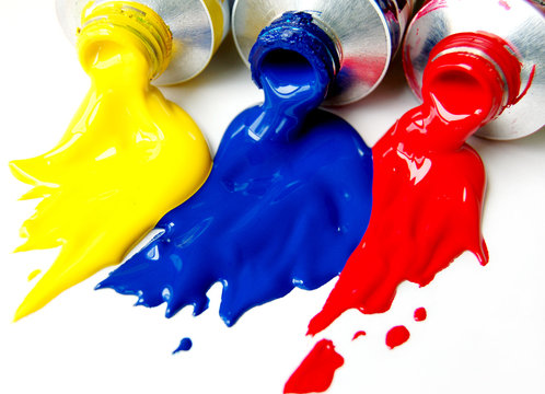 spilled paint
