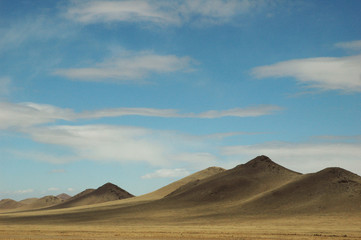 Fototapeta na wymiar mongolian steppe