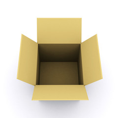 3d rendered box