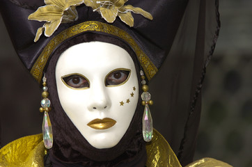 white mask