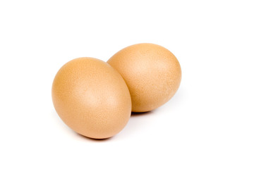 eggs on white background