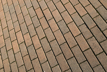modern cobblestones street.