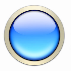blauer glasbutton