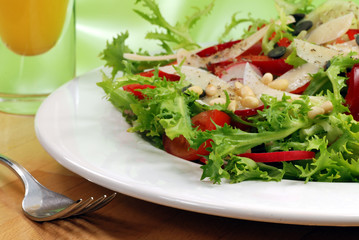 salad with parmesan cheese