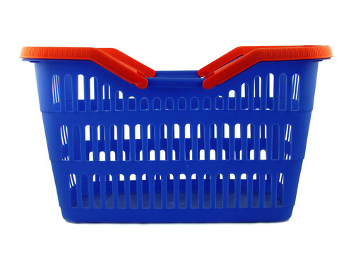 blue shopping basket