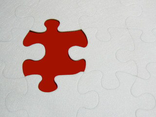 Obraz premium puzzle large piece missing