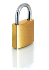 Fototapeta premium brass padlock
