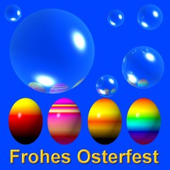 frohe ostern bubbles