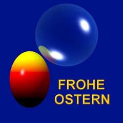 frohe ostern bubble