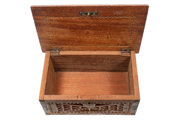 empty treasure chest.