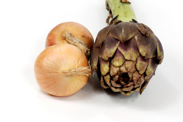 onion and artichoke