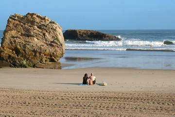 couple sur la plage