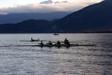 aviron montagnes