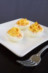 deviled eggs with smoked paprika