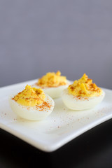 deviled eggs with smoked paprika