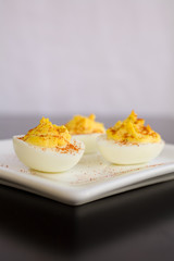 deviled eggs with smoked paprika