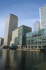 Fototapeta na wymiar Docklands panoramę Londynu
