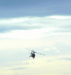 Fototapeta na wymiar helicopter