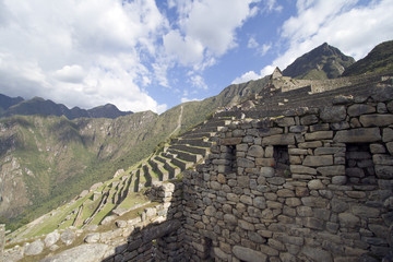 Fototapeta na wymiar Machu Picchu tarasy