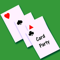 card party invitation