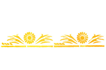 retro flower decoration