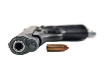 pistol with one bullet
