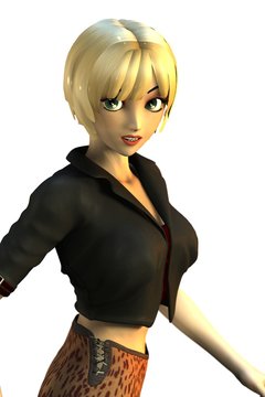 blonde manga girl i