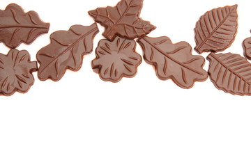 chocolate leaves