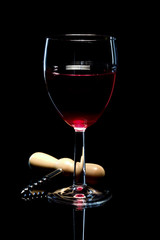 red wine glass