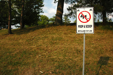 poop and scoop sign