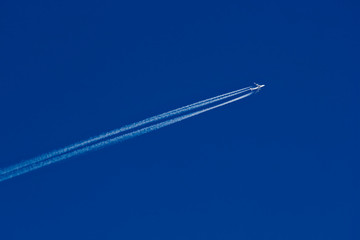 jet airplane in sky