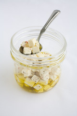 feta in olive oil