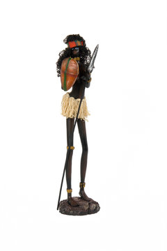 figurine of the woman-soldier with a spear