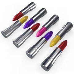 colorful lipsticks