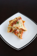 pizza stacked