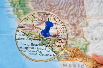 Photo sur Aluminium Los Angeles los angeles map