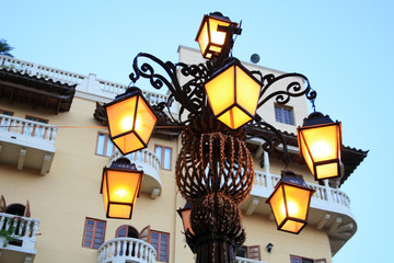 luce dall'alto - lampione