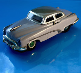 old gray toy car