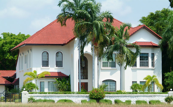 white luxury villa