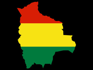 Obraz premium map of bolivia